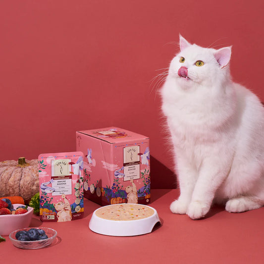 สูตรเสริมภูมิคุ้มกัน รสไก่แซลมอนในซุบผัก ( 12 ซอง )