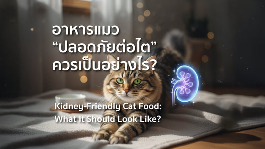 ห่วงไตเจ้านาย? มาดูวิธีเลือก "อาหารแมวที่ดีต่อใจ (และไต)" กันเถอะ!